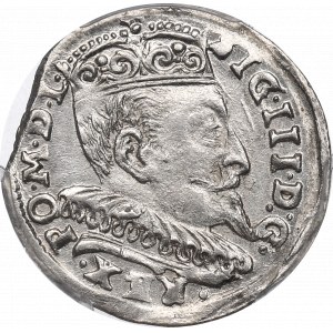 Sigismund III, 3 groschen 1594, Vilnius - PCGS MS63