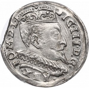Zygmunt III Waza, Trojak 1594, Wilno - PCGS MS63
