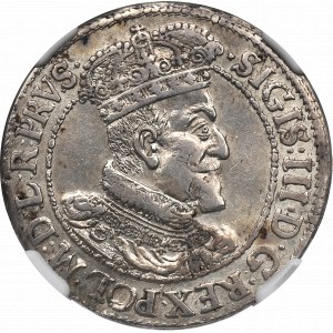 Sigismund III, 18 groschen 1617, Danzig - NGC AU Details