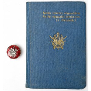 II RP, Pocztowe Przysposobienie Wojskowe - legitymacja z odznaką