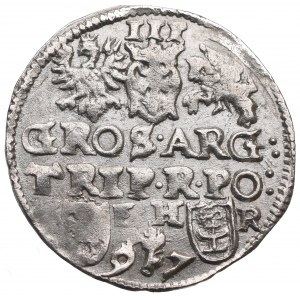 Zygmunt III Waza, Trojak 1597, Poznań - b.ładny