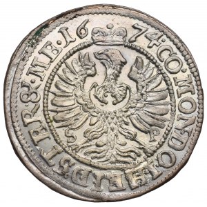 Schlesien, Duchy of Oels, Sylvius Friedrich, 3 kreuzer 1676