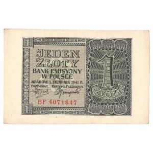 GG, 1 złotych 1941 BF
