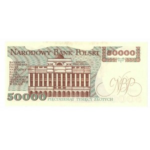 PRL, 50000 złotych 1989 AT