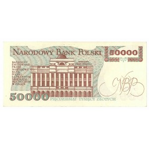 PRL, 50000 złotych 1989 AR
