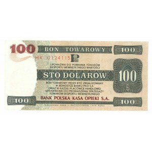 Pewex, Bon Towarowy, 100 dolarów 1979 HK