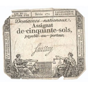 Francja, 50 Sols 1792