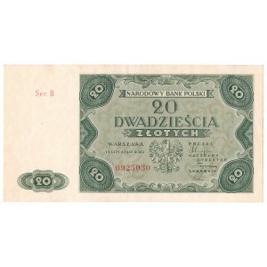 PRL, 20 złotych 1947 B