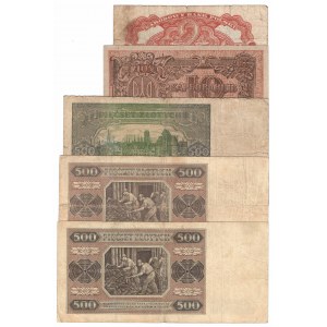 PRL, Zestaw banknotów