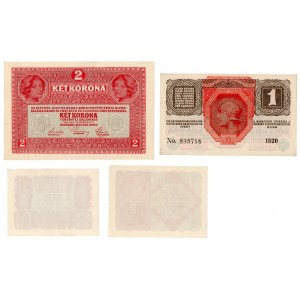 Austria, Zestaw banknotów