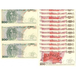PRL, Zestaw banknotów z lat 1986-1988