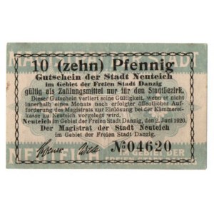 Nowy Staw, 10 fenigów 1920