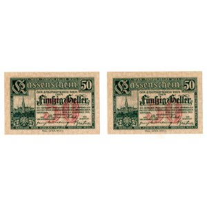 Austria, Zestaw 50 halerzy 1920 - 2 egzemplarze