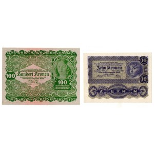 Austria, Zestaw banknotów