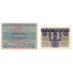 Austria, Zestaw banknotów