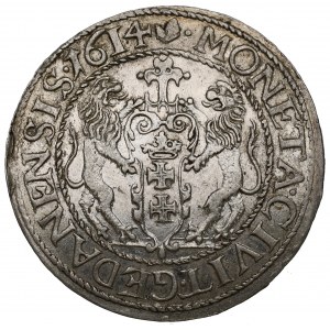 Zygmunt III Waza, Ort 1614, Gdańsk - duże cyfry daty