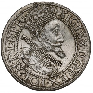 Zygmunt III Waza, Ort 1614, Gdańsk - duże cyfry daty