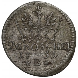 Śląsk, 2 groschel 1751, Wrocław