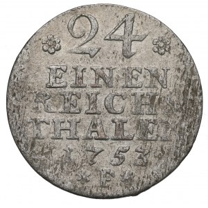 Germany, Preussen, 1/24 thaler 1753 F