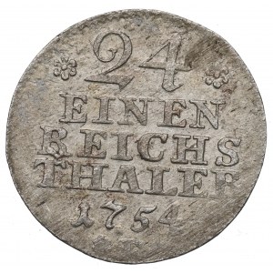 Germany, Preussen, 1/24 thaler 1754 F