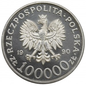 III RP, 100.000 złotych 1990 Solidarność PL