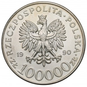 III RP, 100.000 złotych 1990 Solidarność PL