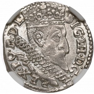 Zygmunt III Waza, Trojak 1598, Bydgoszcz - nieopisany NGC AU55