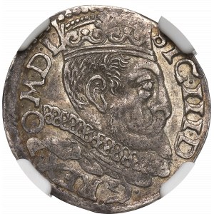 Sigismund III Vasa, 3 groschen 1598, Posen - NGC AU55