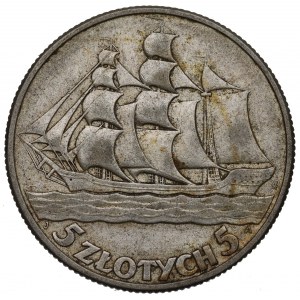 II Republic of Poland, 5 zloty 1936 Ship