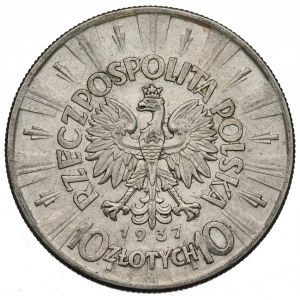 II Republic of Poland, 10 zloty 1937 Pilsudski