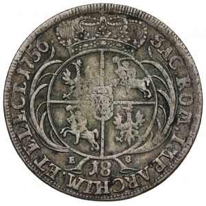 Germany, Saxony, Friedrich August II, 18 groschen 1756, Leipzig