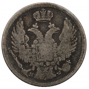 Russian partition, Nicholas I, 15 kopecks=1 zloty 1835, Warsaw