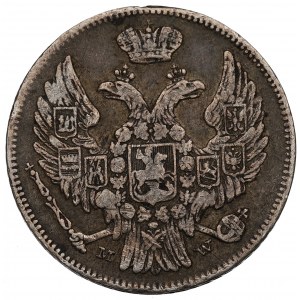 Poland under Russia, Nicholas I, 15 kopecks=1 zloty 1836 MW