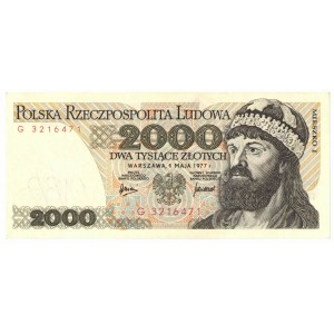PRL, 2000 złotych 1977 G
