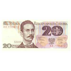 PRL, 20 złotych 1982 AA