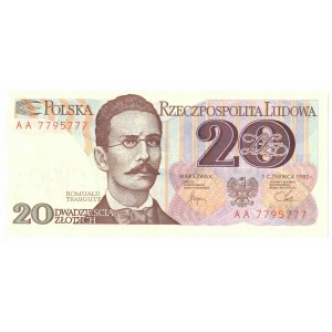 PRL, 20 złotych 1982 AA
