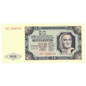 PRL, 20 złotych 1948 KE