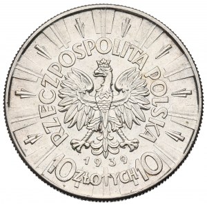 II Republic of Poland, 10 zloty 1939 Pilsudski