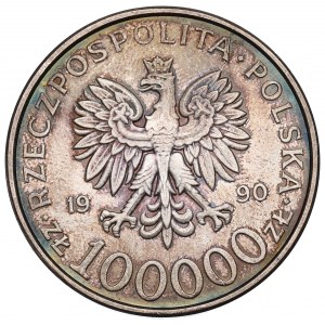 III RP, 100.000 złotych 1990 Solidarność typ A