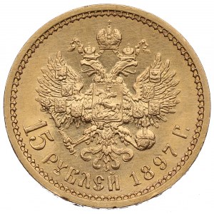 Russia, Nicholas II, 15 rouble 1897 AГ