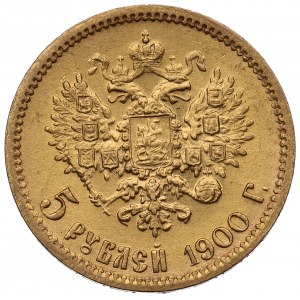 Russia, Nicholas II, 5 rouble 1900 ФЗ