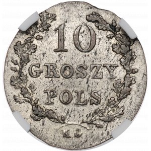 November Uprising, 10 groschen 1831 - NGC AU58