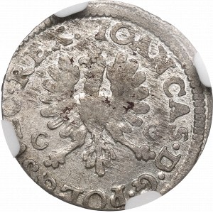 Jan II Kazimierz, Dwugrosz 1650, Bydgoszcz - nieopisany NGC MS61