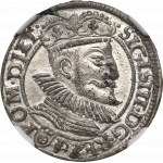 Sigismund III, Groschen 1593, Olcusia - NGC MS64