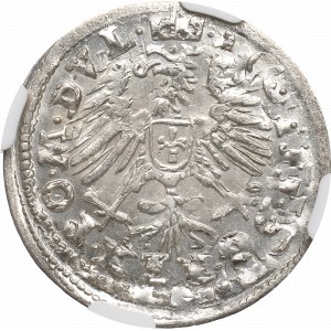 Zygmunt III Waza, Grosz 1608, Wilno - OKAZOWY / NGC MS66
