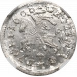 Sigismund III Vasa, Groschen 1608, Vlinius - NGC MS66