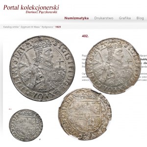 Sigismund III Vasa, Ort 1623, Bydgoszcz - ILLUSTRATED ex Pączkowski PRV M NGC MS63