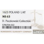 Sigismund III Vasa, Ort 1623, Bydgoszcz - ILLUSTRATED ex Pączkowski PRV M NGC MS63