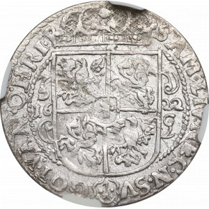 Sigismund III Vasa, Ort 1622, Bromberg - ex Pączkowski PRV M ILLUSTRATED NGC MS60