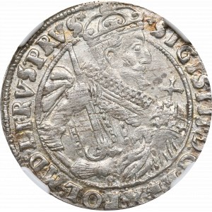 Sigismund III, 18 groschen 1624, Bromberg - NGC MS63